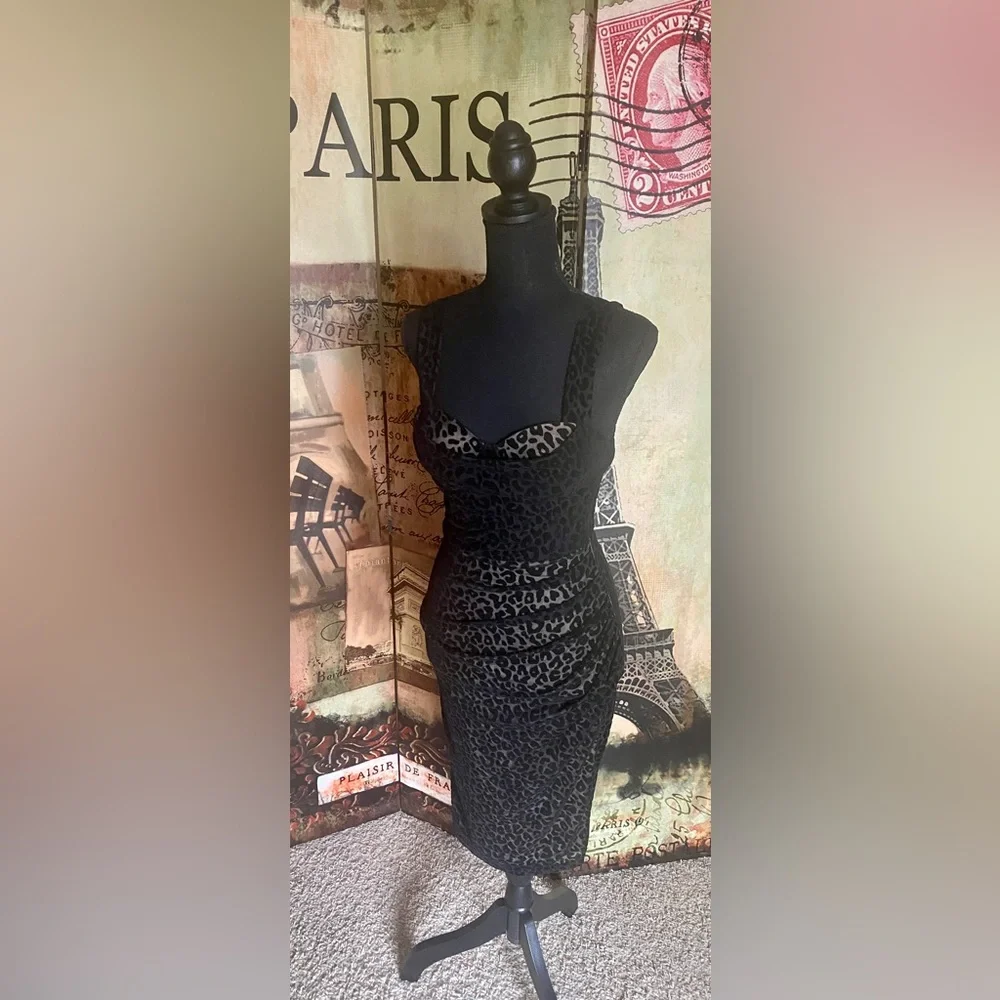 Fashions Nova black, and nude mesh dress-Size Small (NWOT) - Picture 5 of 8